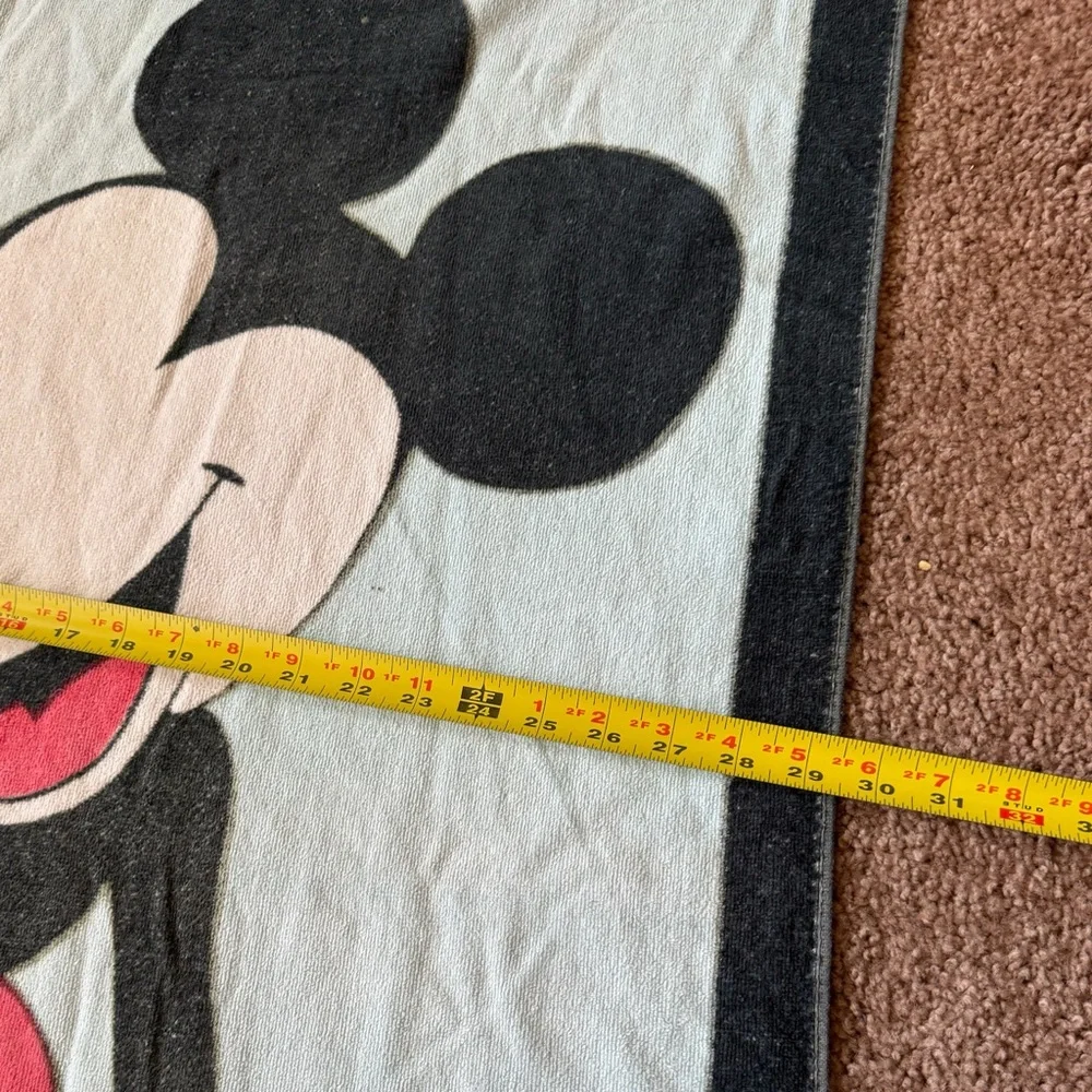 Vintage Walt Disney Florida Mickey Mouse Sherry Beach Towel 70s 80s